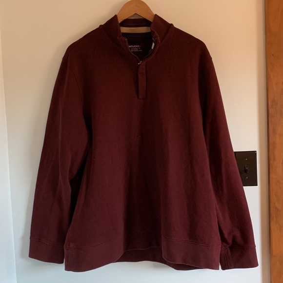 Untuckit Corral Quarter Zip Pullover Sweater - Picture 2 of 6